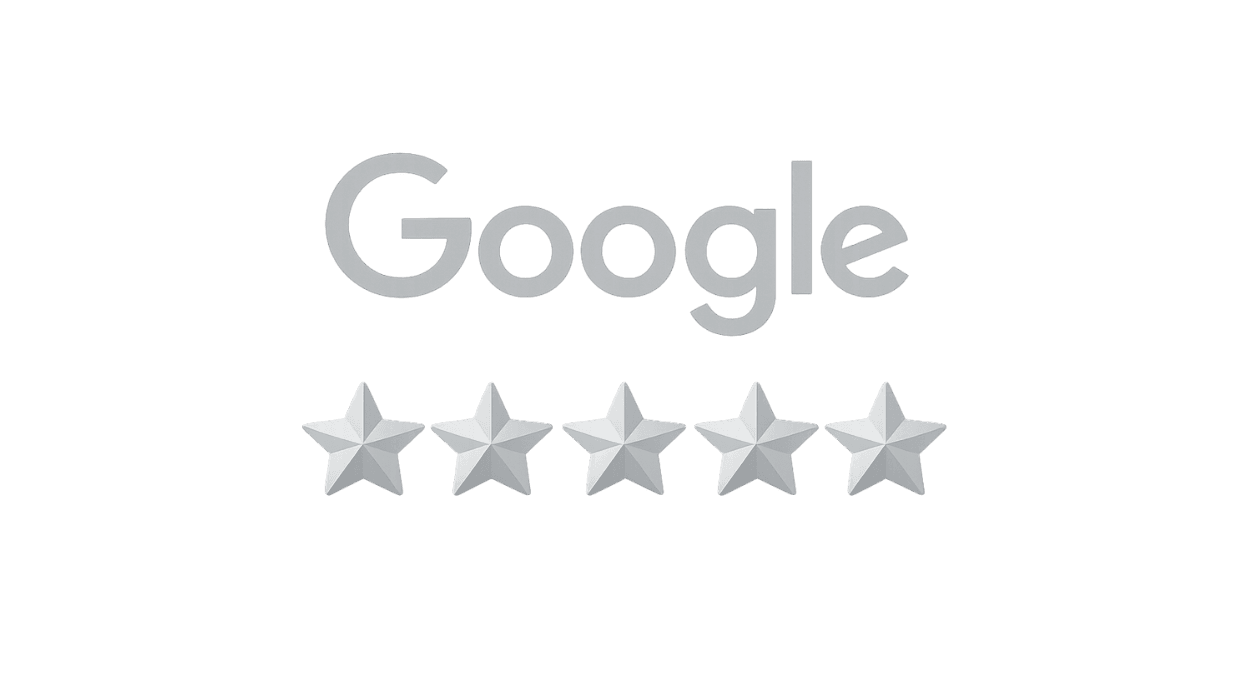 Google five-star rating badge