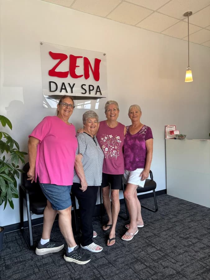 Happy Clients At Zen Day Spa Lobby In Eagle ID