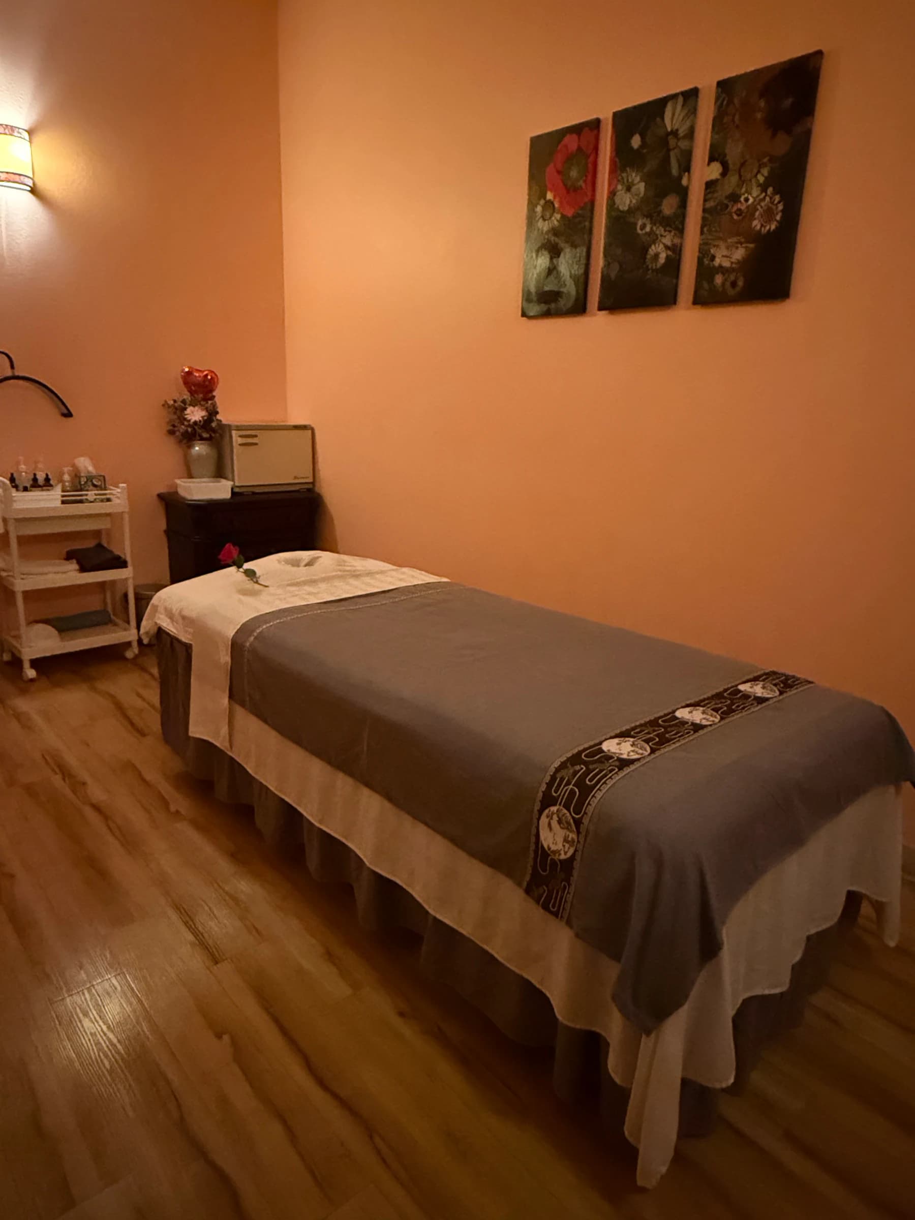 Serene Private Treatment Room With Spa Essentials