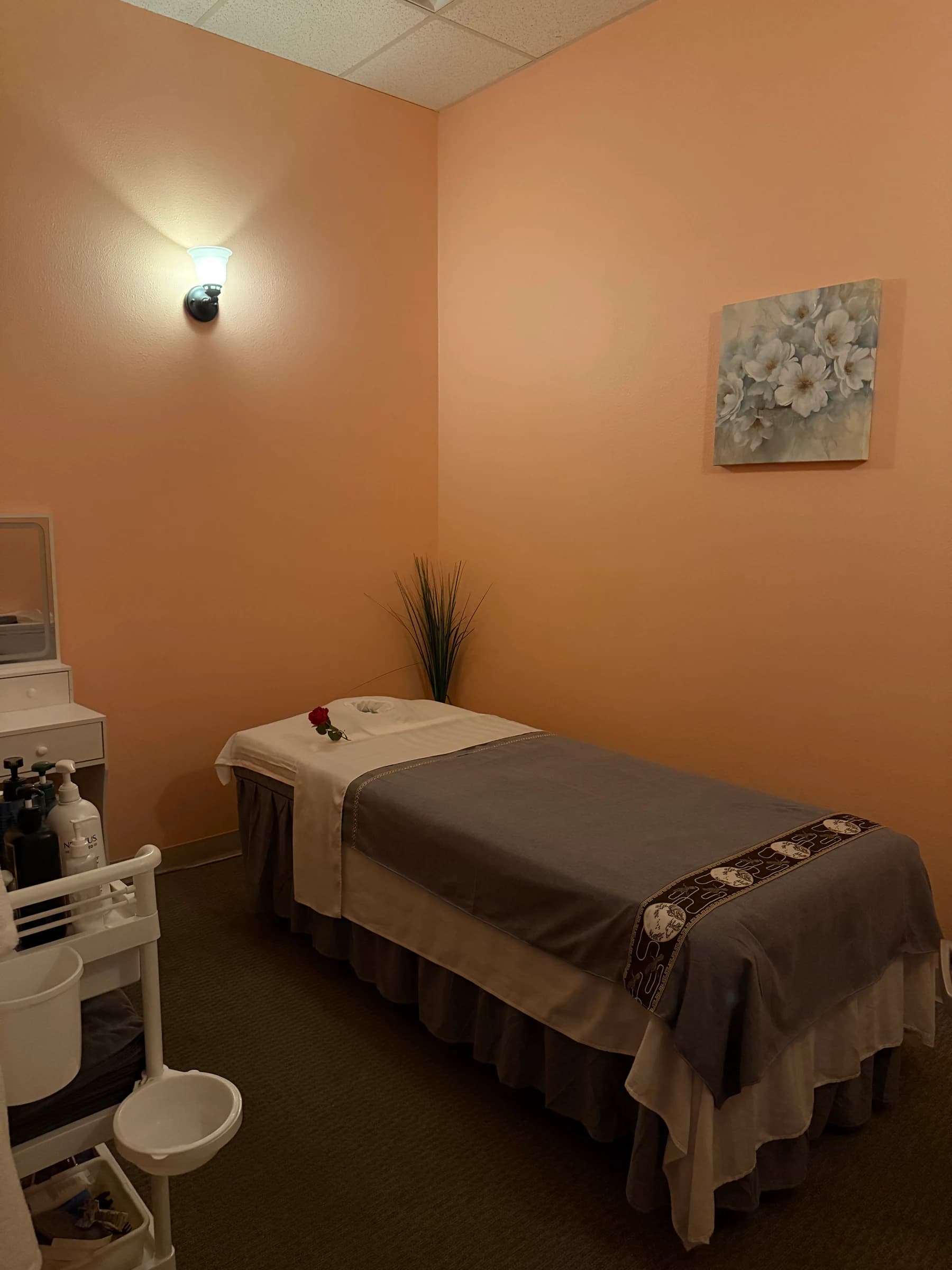 Tranquil Treatment Room With Massage Bed