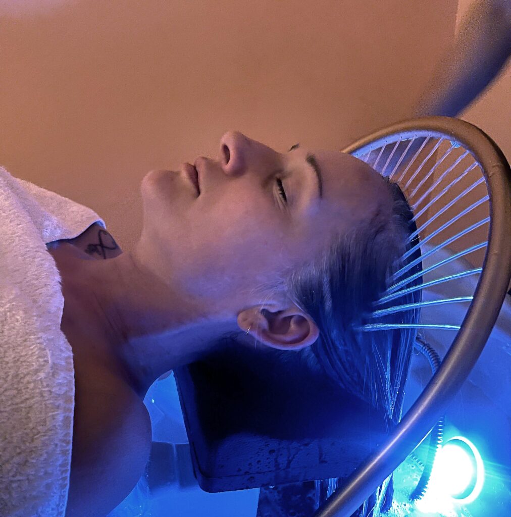 Scalp Massage Machine in Action Zen Day Spa 2